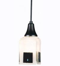 Meyda White 12533 - 4&#34;Sq Metro Fusion Casual Affair Mini Pendant