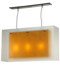 Meyda White 126510 - 48&#34;L Quadrato Shadow Box Oblong Pendant