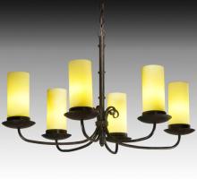 Meyda White 126616 - 38"L Atria 6 LT Oblong Chandelier