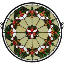 Meyda White 127115 - 18&#34;W X 18&#34;H Middleton Stained Glass Window