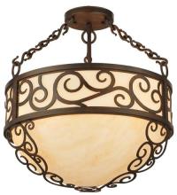 Meyda White 127253 - 16&#34; Wide Lilliana Inverted Pendant