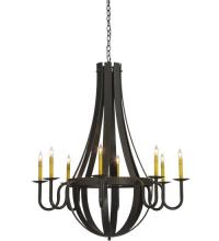 Meyda White 127509 - 42&#34;W Barrel Stave Metallo 8 LT Chandelier