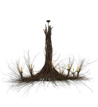 Meyda White 128154 - 100&#34; Wide Twigs 10 Light Chandelier