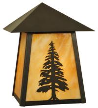 Meyda White 129502 - 9&#34;W Stillwater Tall Pine Wall Sconce