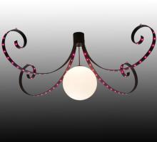 Meyda White 130117 - 96&#34;W Carnevale 4 LT Chandelier