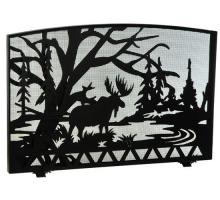 Meyda White 131936 - 48&#34; Wide X 33&#34; High Moose Creek Fireplace Screen