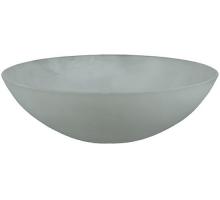 Meyda White 133025 - 9&#34;W X 3&#34;H Bowl Frosted Glass Shade