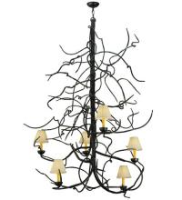 Meyda White 133185 - 50"W Winter Solstice Empire 6 LT Chandelier