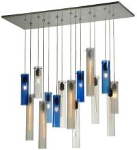 Meyda White 133568 - 48&#34; Long Cilindro 15 LT Cascading Pendant