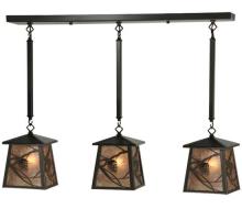 Meyda White 134485 - 37&#34;L Whispering Pines 3 LT Island Pendant