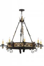 Meyda White 135122 - 48&#34;W Filomena 8 LT Chandelier