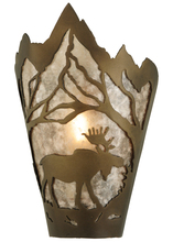 Meyda White 136672 - 8&#34;W Moose at Dawn Right Wall Sconce