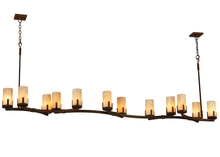 Meyda White 136838 - 96&#34; Long Cero 12 Light Oblong Chandelier