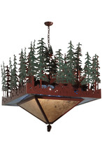 Meyda White 137023 - 40&#34;Sq Pine Lake Inverted Pendant