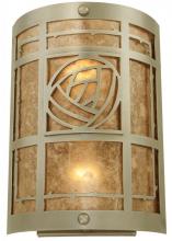 Meyda White 137313 - 8.75&#34; Wide Bungalow Rose Wall Sconce