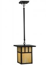 Meyda White 137578 - 9&#34;Sq Hyde Park Double Bar Mission Pendant