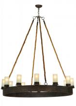 Meyda White 137752 - 50" Wide Costello Ring 12 Light Chandelier