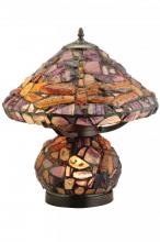 Meyda White 138107 - 18.5&#34;H Dragonfly Agata Table Lamp