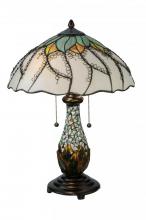 Meyda White 139604 - 22.5&#34;H Videira Florale Table Lamp