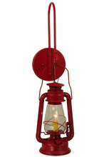 Meyda White 139699 - 7&#34;W Miners Lantern Red Wall Sconce