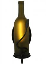 Meyda White 140960 - 4.25&#34;W Tuscan Vineyard Frosted Green Wine Bottle Wall Sconce