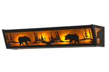 Meyda White 14238 - 24&#34;W Bear at Lake Vanity Light