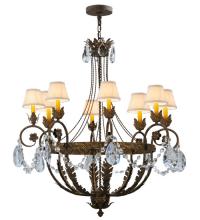 Meyda White 142692 - 39&#34;W Antonia 8 LT Chandelier