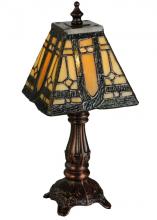 Meyda White 142878 - 12&#34;H Sierra Prairie Mission Mini Lamp