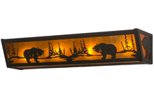 Meyda White 14346 - 24&#34;W Bear at Lake Vanity Light