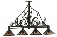 Meyda White 143959 - 60&#34; Long Tall Pines 4 Light Island Pendant