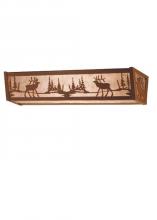 Meyda White 14405 - 24"W Elk at Lake Vanity Light