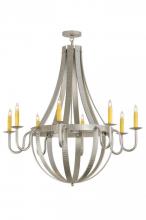 Meyda White 145268 - 48"W Barrel Stave Metallo 8 LT Chandelier