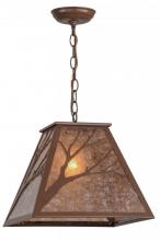 Meyda White 145310 - 13&#34;Sq Branches Pendant