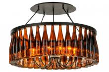 Meyda White 145354 - 38&#34; Wide Tuscan Vineyard Estate 36 Wine Bottle Chandelier