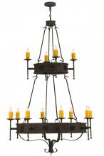 Meyda White 145419 - 48&#34;W Lorenzo 12 LT Two Tier Chandelier