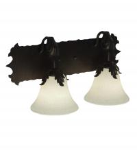 Meyda White 146392 - 20&#34; Wide Dolce 2 Light Wall Sconce