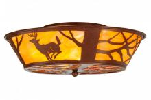 Meyda White 146915 - 22&#34;W Deer on the Loose Flushmount