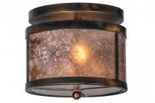 Meyda White 147377 - 11.5&#34; Wide Smythe Craftsman Flushmount