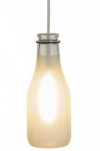 Meyda White 147520 - 5&#34;W Milk Bottle Mini Pendant