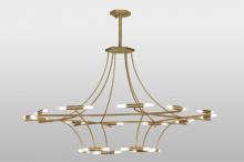 Meyda White 147882 - 87&#34;W ISON 36 LT Chandelier