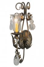 Meyda White 148188 - 9&#34;W French Elegance Wall Sconce