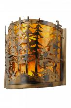 Meyda White 149252 - 12&#34; Wide Tall Pines Wall Sconce