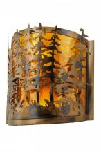 Meyda White 149253 - 14&#34; Wide Tall Pines Wall Sconce