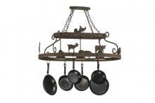 Meyda White 150295 - 46&#34;L Barn Animals W/Downlights Pot Rack