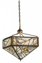 Meyda White 150648 - 21&#34;Sq Backyard Friends Inverted Pendant
