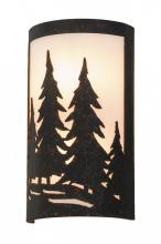 Meyda White 150678 - 8&#34;W Tall Pines Ada Wall Sconce