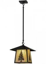 Meyda White 150785 - 12&#34;Sq Stillwater Tall Pine Pendant