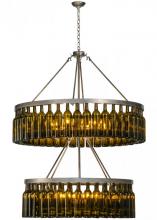 Meyda White 150900 - 46&#34;W Tuscan Vineyard Estate 80 Wine Bottle Two Tier Chandelier