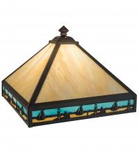 Meyda White 15141 - 16&#34; Square Sailboat Mission Shade