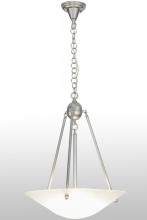 Meyda White 151736 - 20&#34;W Revival Frosted Deco Ball Inverted Pendant